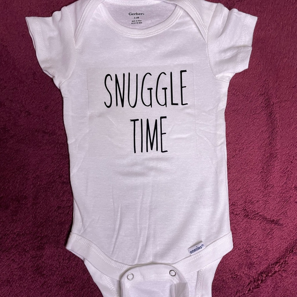Snuggle time onesie NWOT